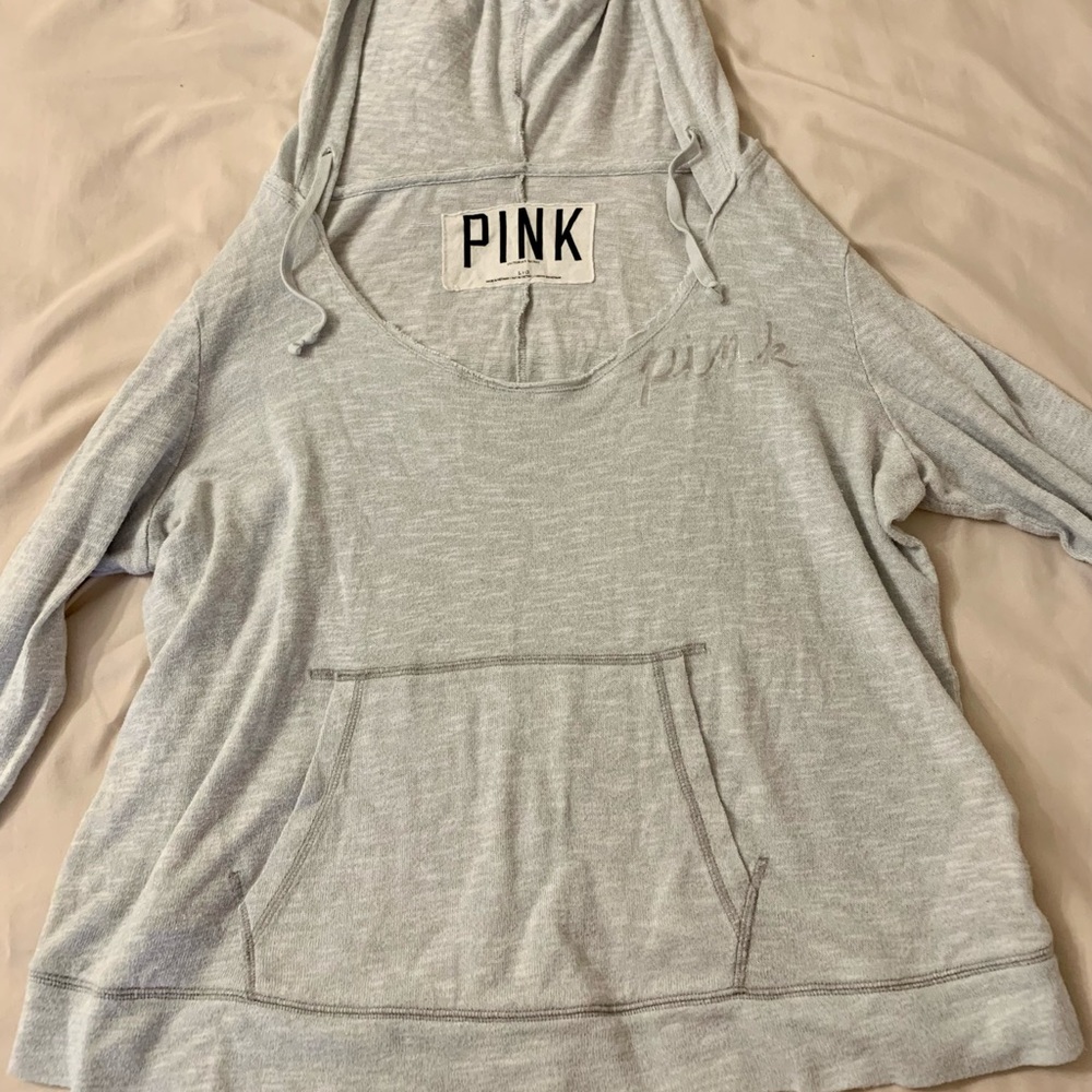 PINK grey hoodie